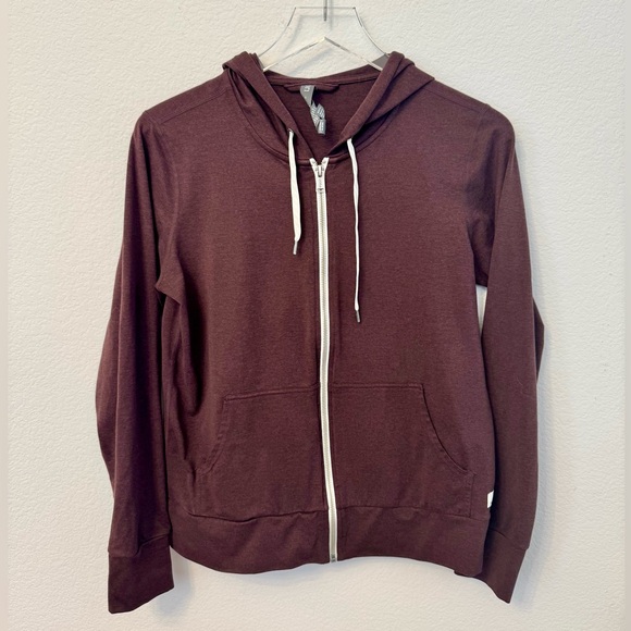 Vuori Mahogany Heather Zip Hoodie S - Picture 2 of 3